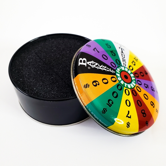 Vintage 90s Wheel of Fortune Retro ASTV Game Show Collectible Tin Watch Case - Picture 9 of 15